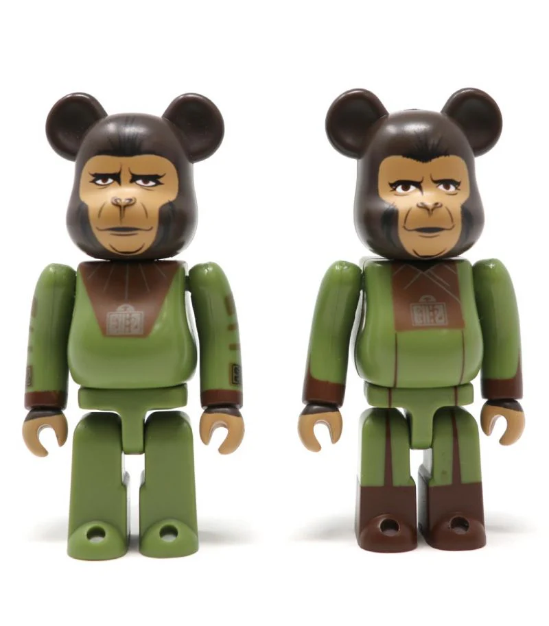 100% Bearbrick Cornelius & Zira (La Planète des Singes) – Image 2