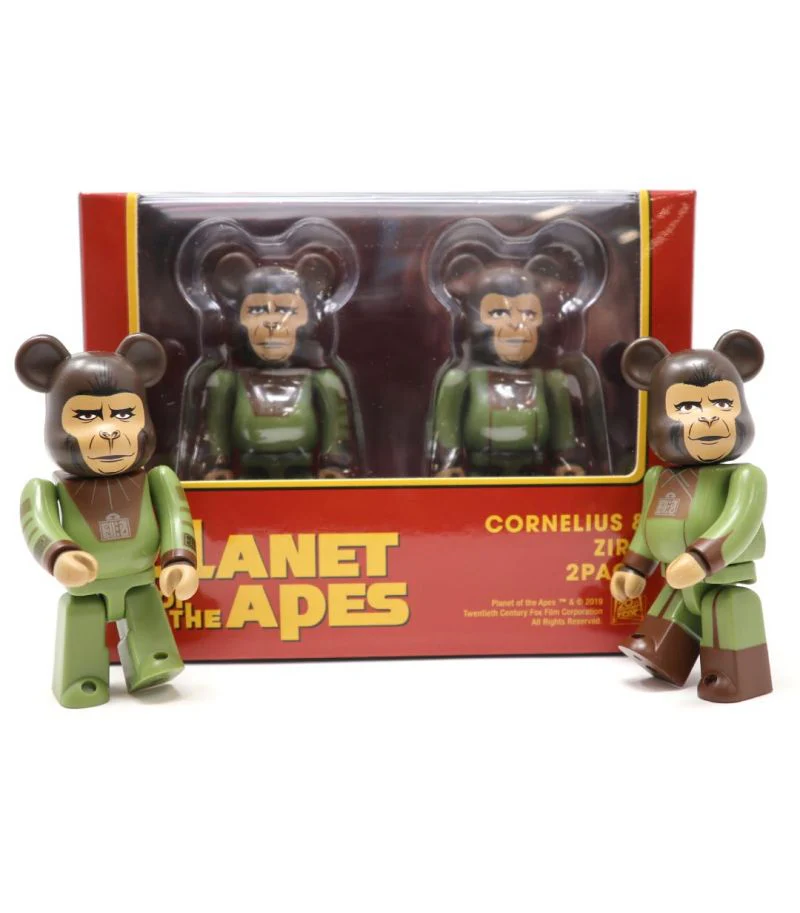 100% Bearbrick Cornelius & Zira (La Planète des Singes)