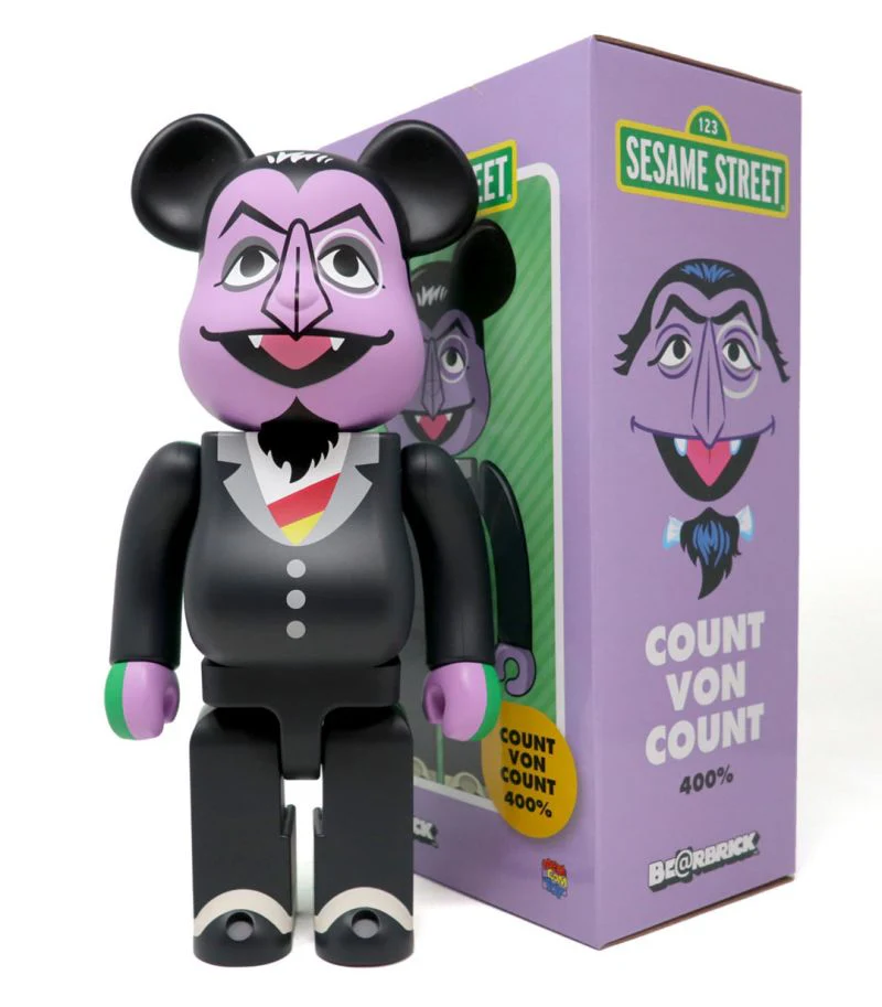 400% Bearbrick Le Comte Vampirouette (Sesame Street)